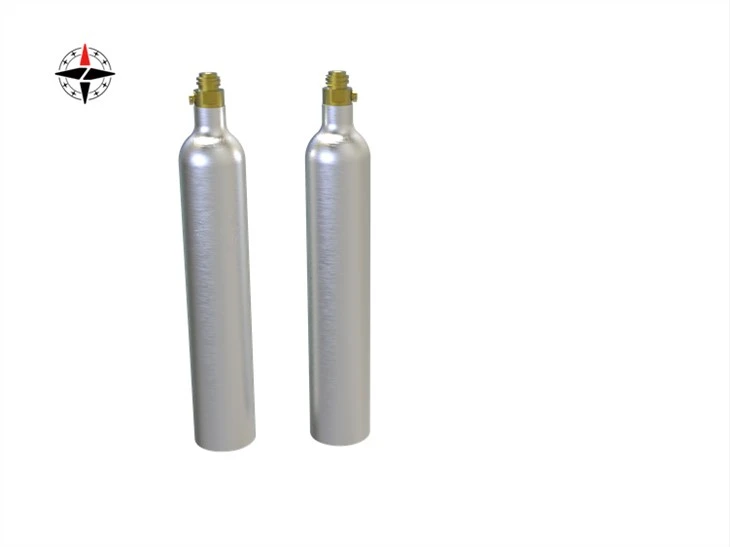 0.6L aluminum CO2 gas tank